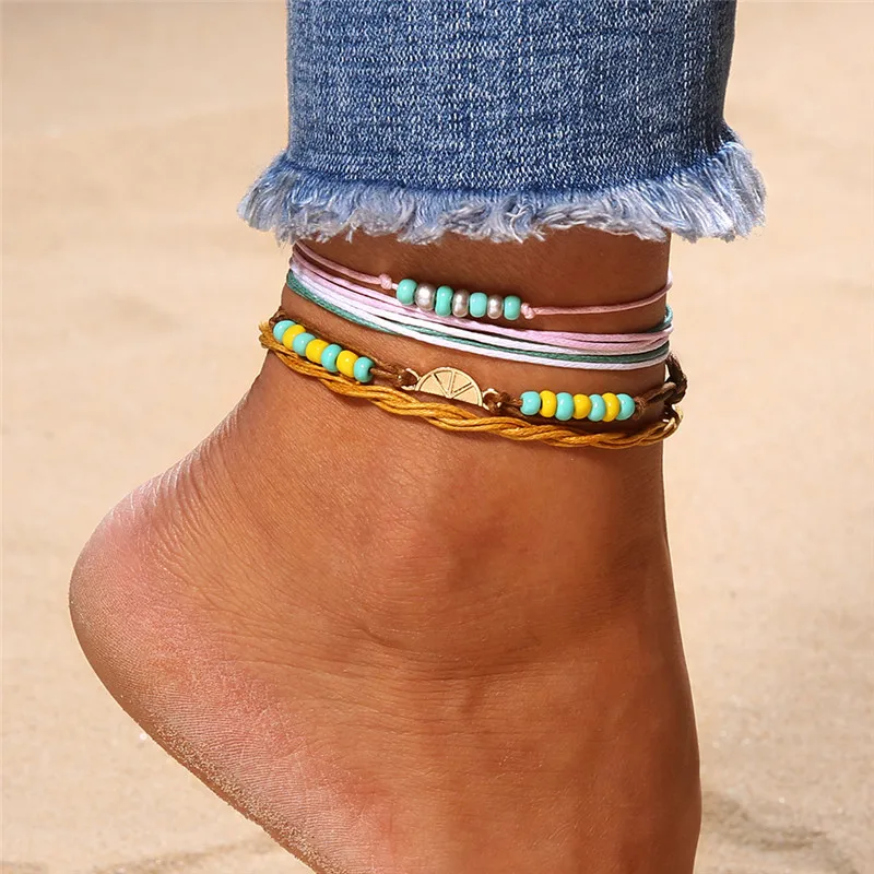 Modyle Bohemian Colorful Beads Rope Anklets For Women Handmade Charm Anklet Bracelets 2019 Beach Jewelry Adjustable Gift
Modyle Bohemian Colorful Beads Rope Anklets For Women Handmade Charm Anklet Bracelets 2019 Beach Jewelry Adjustable Gift