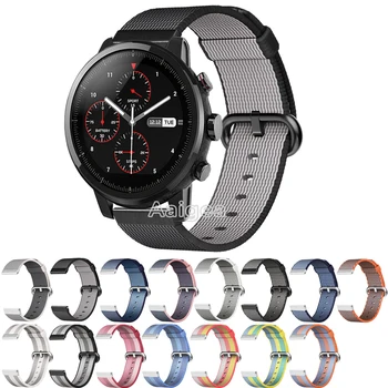 22mm Woven Nylon Watch Band Strap For Huami Amazfit Strato Sports Watch 2 Smart Watch Replacement Bracelet wrist band strap Loop
22mm Woven Nylon Watch Band Strap For Huami Amazfit Strato Sports Watch 2 Smart Watch Replacement Bracelet wrist band strap Loop