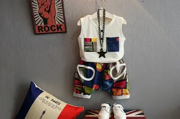 2 3 4 5 6 Years Baby Boys Sportswear 2pcs Cotton Sleeveless Vest + Fashion Graffiti Shorts Kids Clothing Sets Summer 2019 Suit
2 3 4 5 6 Years Baby Boys Sportswear 2pcs Cotton Sleeveless Vest + Fashion Graffiti Shorts Kids Clothing Sets Summer 2019 Suit
