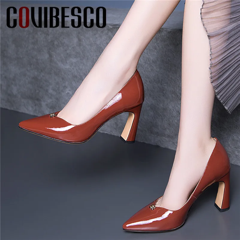 COVIBESCO Women Pumps Fashion Pointed Toe Patent Leather High Heels Shoes Spring Summer Party Wedding Shoes Woman Shallow Pumps
COVIBESCO Women Pumps Fashion Pointed Toe Patent Leather High Heels Shoes Spring Summer Party Wedding Shoes Woman Shallow Pumps
