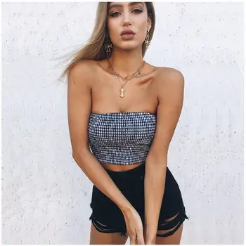 Women Wrapped chest tube top Sexy Paris wrinkle One-word collar tube top exposed umbilical two-color tube top
Women Wrapped chest tube top Sexy Paris wrinkle One-word collar tube top exposed umbilical two-color tube top