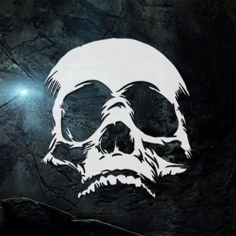 Забавные автомобильные наклейки Hell Skull Face ужасные водонепроницаемые на окно