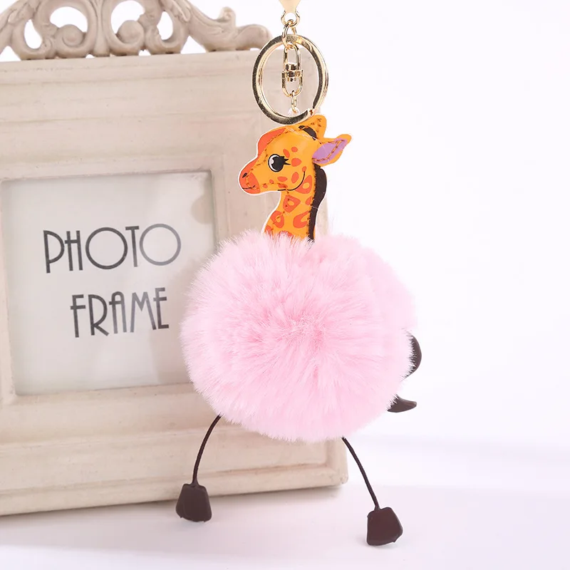 Fluffy PU Giraffe Key Chains Faux Rabbit Fur Pom Pom Deer Keychains for Women Girls Christmas Gift Pompom Bag Car Key Pendant
Fluffy PU Giraffe Key Chains Faux Rabbit Fur Pom Pom Deer Keychains for Women Girls Christmas Gift Pompom Bag Car Key Pendant