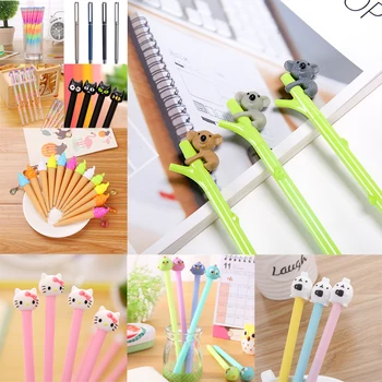 Kawaii Cartoon Ice Cream Gel Pen Cartoon Animal Cat Koala Pens Cute Bird Rainbow Refill School Thing Kawai Metal Stationery Item
Kawaii Cartoon Ice Cream Gel Pen Cartoon Animal Cat Koala Pens Cute Bird Rainbow Refill School Thing Kawai Metal Stationery Item