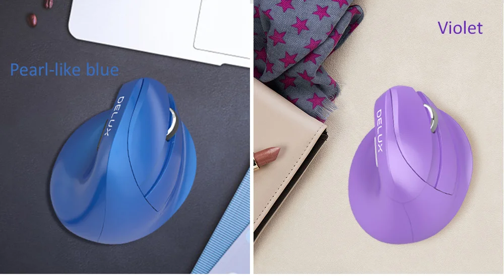 Delux M618 Mini Bluetooth+USB Wireless Mouse Silent Click for Small hand Users & Gamers 16 HTB1N pGEbuWBuNjSszgq6z8jVXal