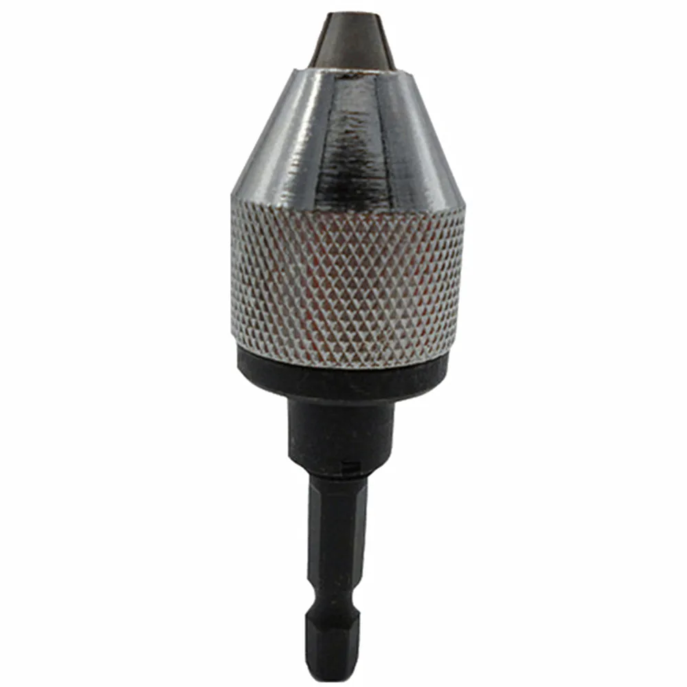 Keyless Conversion Chuck Adapter Hex Shank Adapter Drill Bit Quick Change Driver Keyless Chuck Power Impact Driver 1/4" Capacity
Keyless Conversion Chuck Adapter Hex Shank Adapter Drill Bit Quick Change Driver Keyless Chuck Power Impact Driver 1/4" Capacity