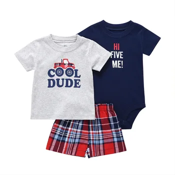 Baby Clothing Sets Newborn Baby Boy Clothes 3PCS Sets Summer Infant Boy T-shirts+Shorts+Bodysuit Outfits Sets Bebes Tracksuit
Baby Clothing Sets Newborn Baby Boy Clothes 3PCS Sets Summer Infant Boy T-shirts+Shorts+Bodysuit Outfits Sets Bebes Tracksuit