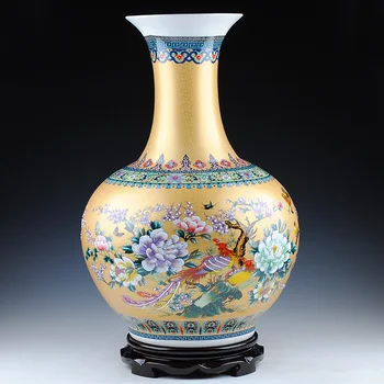 Jingdezhen ceramics European porcelain enamel vase vase French modern Home Furnishing decorated living room decoration
Jingdezhen ceramics European porcelain enamel vase vase French modern Home Furnishing decorated living room decoration