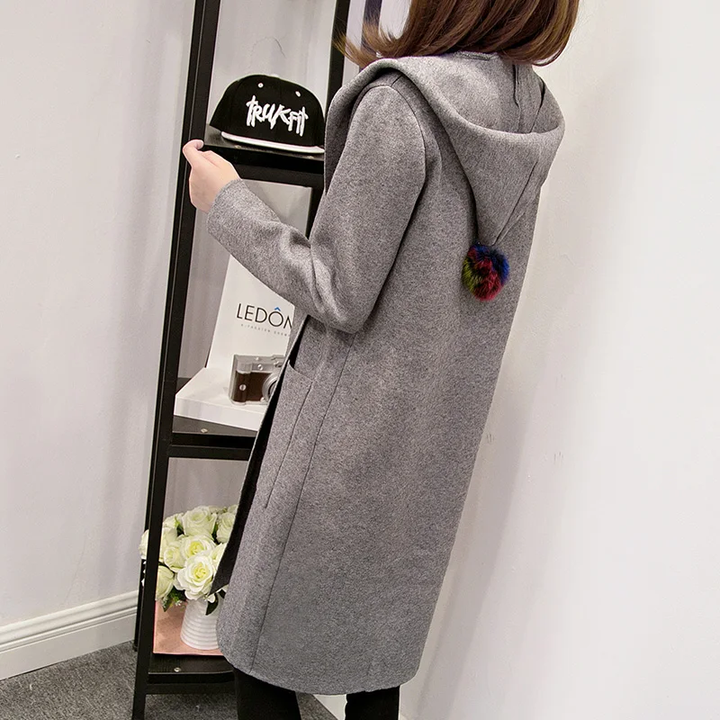 Fashion Solid Long Hooded Sweater Winter Coat Girls Knit Cardigan Thickened Sweaters Women Autumn Outwear Large Size
Fashion Solid Long Hooded Sweater Winter Coat Girls Knit Cardigan Thickened Sweaters Women Autumn Outwear Large Size