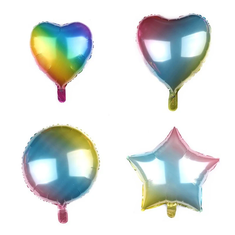 10pcs 18 inch rainbow aluminum film balloon love round five-pointed star aluminum foil balloon birthday party balloon supplies
10pcs 18 inch rainbow aluminum film balloon love round five-pointed star aluminum foil balloon birthday party balloon supplies