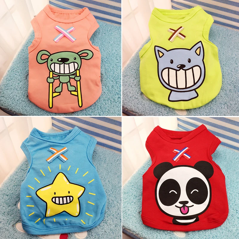 New webbing dog vest pet puppy clothes cute cartoon pattern cat costume vest chihuahua Teddy dog coat pet supplies
New webbing dog vest pet puppy clothes cute cartoon pattern cat costume vest chihuahua Teddy dog coat pet supplies