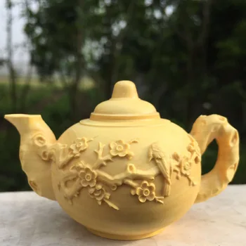 Wooden teapot furnishings wooden sculpture crafts home accessories office decoration process
Wooden teapot furnishings wooden sculpture crafts home accessories office decoration process