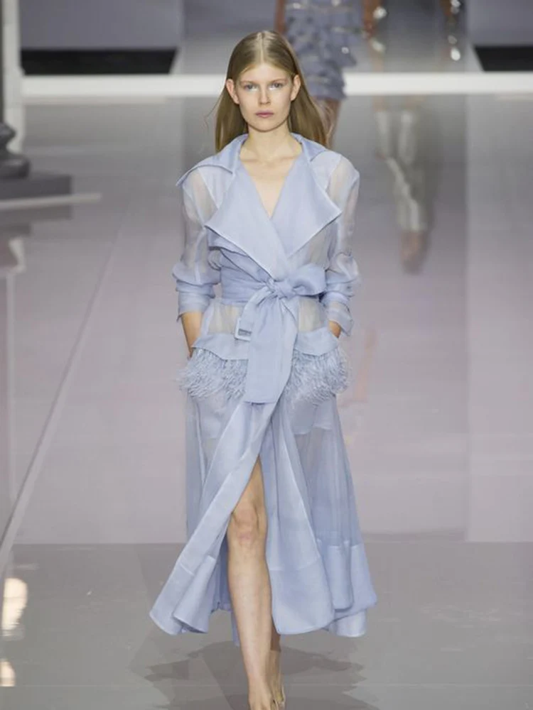 Transparent Trench Coat Woman See Through Plus Size Spring 2020 European Mostly Female British Fashion Style Belt Slim Runway
Transparent Trench Coat Woman See Through Plus Size Spring 2020 European Mostly Female British Fashion Style Belt Slim Runway