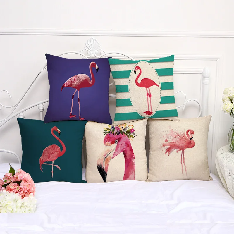 45*45cm Cushion Animal Cotton Linen Cover Cushion Retro Flamingo Home Decorative Car Sofa Throw Pillow Cover
45*45cm Cushion Animal Cotton Linen Cover Cushion Retro Flamingo Home Decorative Car Sofa Throw Pillow Cover