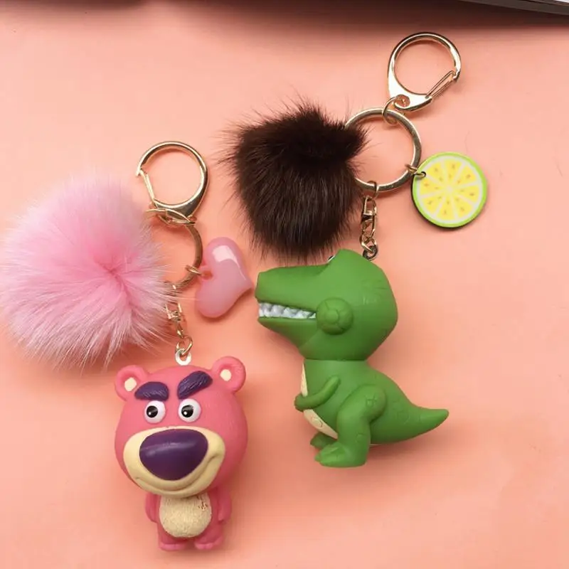 1 Pc Cute Strawberry Bear Dinosaur Fur Ball Keychain Plush KeyChain Bag Pendant Keyring for Girls Plush Toys
1 Pc Cute Strawberry Bear Dinosaur Fur Ball Keychain Plush KeyChain Bag Pendant Keyring for Girls Plush Toys