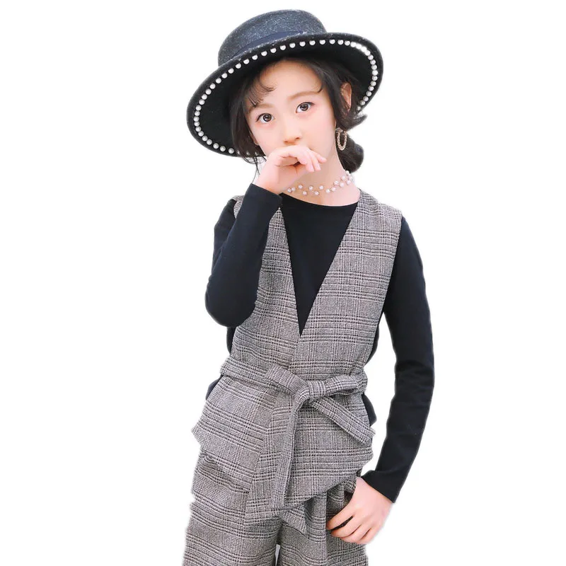 girl clothing sets 2019 spring toddler girl clothing top long sleeve black tshirt+plaid vest+plaid pants 3pcs formal suit sets
girl clothing sets 2019 spring toddler girl clothing top long sleeve black tshirt+plaid vest+plaid pants 3pcs formal suit sets