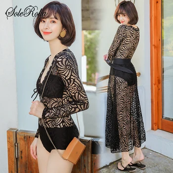 Lace Swimsuit Female Swimwear Women One Piece Swimsuit Long Sleeve Women Bathing Suit Swim Dresses Beach Wear Swimming Suits
Lace Swimsuit Female Swimwear Women One Piece Swimsuit Long Sleeve Women Bathing Suit Swim Dresses Beach Wear Swimming Suits