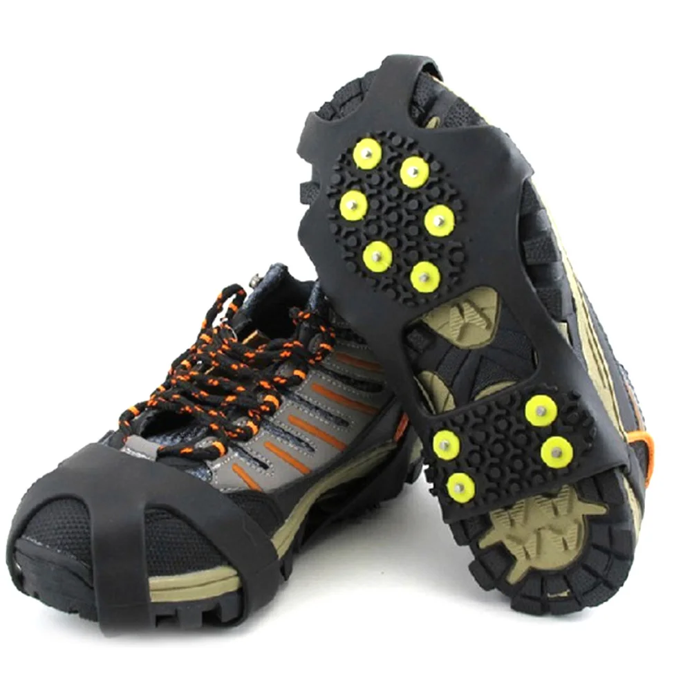 10 Studs Anti-Skid Snow Ice Claw Climbing Shoe Spikes Grips Crampons Cleats Overshoes Ice Gripper Outdoor climbing supplies
10 Studs Anti-Skid Snow Ice Claw Climbing Shoe Spikes Grips Crampons Cleats Overshoes Ice Gripper Outdoor climbing supplies