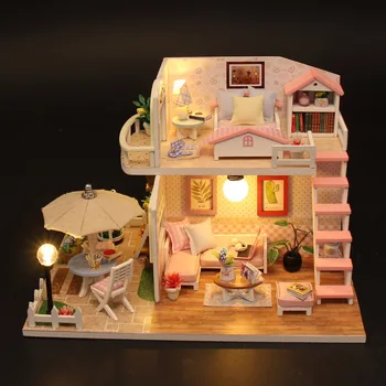 Christmas Gifts Miniature Diy Puzzle Toy Doll House Model Wooden Furniture Building Blocks Toys Birthday Gifts PINK LOFT VILLA
Christmas Gifts Miniature Diy Puzzle Toy Doll House Model Wooden Furniture Building Blocks Toys Birthday Gifts PINK LOFT VILLA
