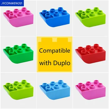 Large particle building blocks 2*3 Curved Double Sided Brick Accessories Compatible with DuploINGlys Toys for Children Gift
Large particle building blocks 2*3 Curved Double Sided Brick Accessories Compatible with DuploINGlys Toys for Children Gift
