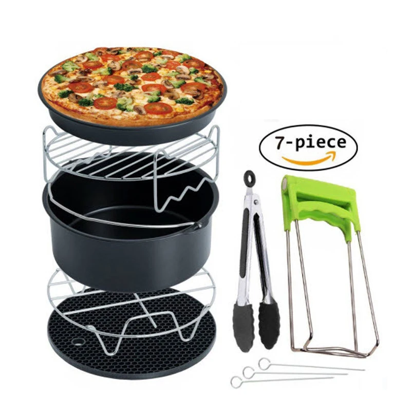 High Quality Air Fryer Accessories 7 Inch for Gowise Phillips Cozyna and Secura, Set of 7, Fit all Airfryer 3.7 4.2 5.3 5.8QT
High Quality Air Fryer Accessories 7 Inch for Gowise Phillips Cozyna and Secura, Set of 7, Fit all Airfryer 3.7 4.2 5.3 5.8QT
