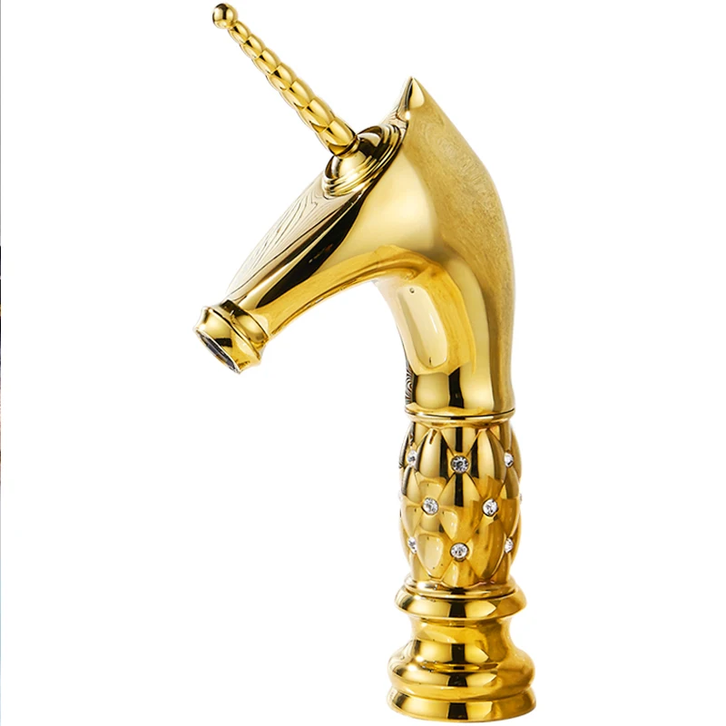Free ship Golden unicorn Faucet Bathroom Crystal body Basin Mixer Tap Noble Gorgeous Single hole /Handle deck mounted
Free ship Golden unicorn Faucet Bathroom Crystal body Basin Mixer Tap Noble Gorgeous Single hole /Handle deck mounted