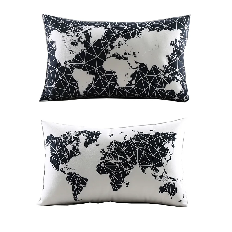 Black And White Cushion Covers Geometric Triangles Stripe World Map Pillow Cover Decorative Soft Pillow Case Bedroom Decor
Black And White Cushion Covers Geometric Triangles Stripe World Map Pillow Cover Decorative Soft Pillow Case Bedroom Decor