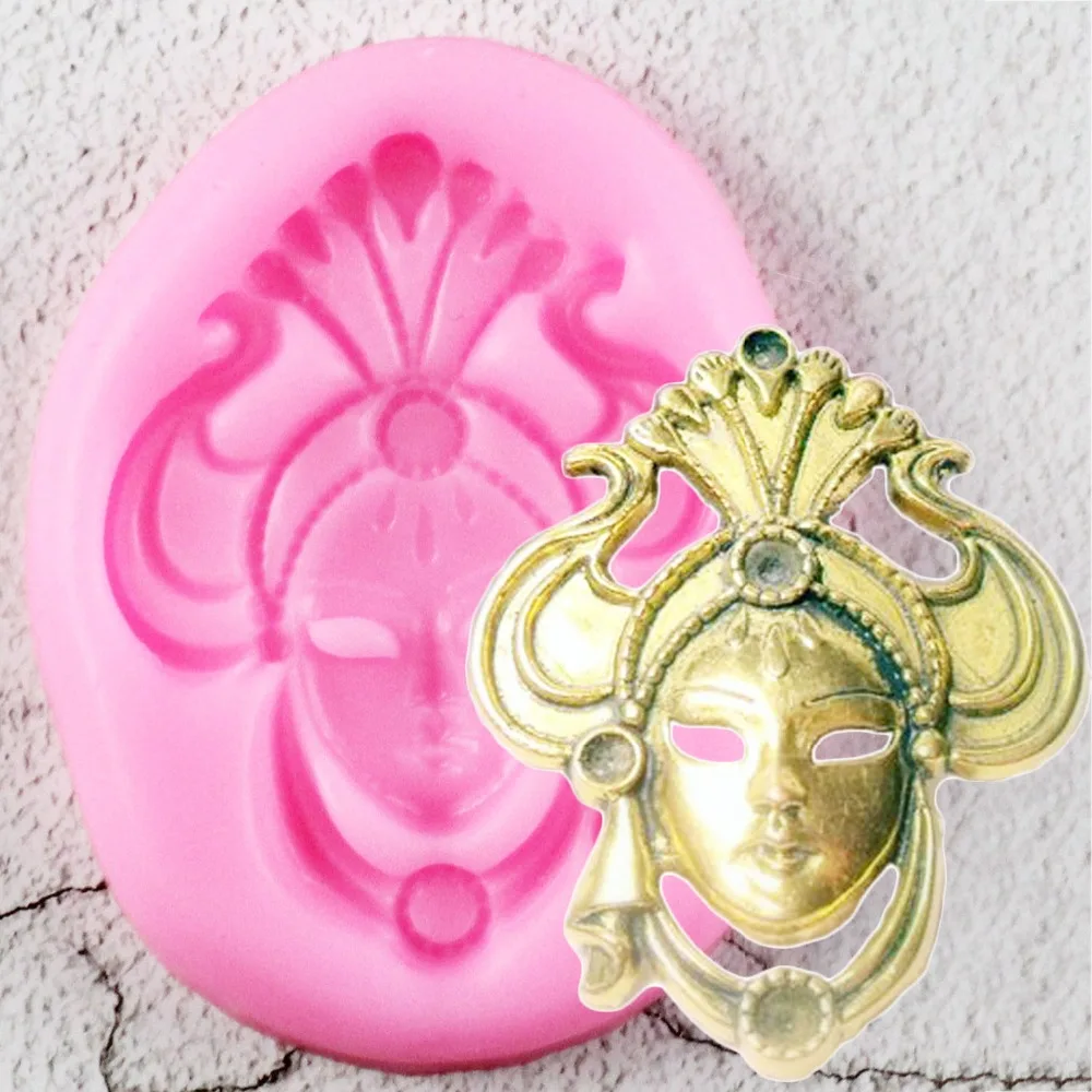 DIY Art Craft Mask Silicone Mold Fondant Molds Cake Decorating Tools Mask Gumpaste Mould Polymer Clay Resin Molds
DIY Art Craft Mask Silicone Mold Fondant Molds Cake Decorating Tools Mask Gumpaste Mould Polymer Clay Resin Molds