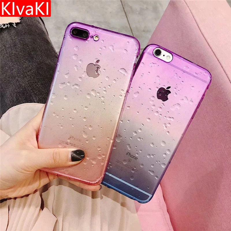 KIvaKI Luxury Soft Water droplets Gradient Silicone Cases For iPhone 6 6s 5 5s se X Case For iPhone 7 8 Plus Phone Back Cover
KIvaKI Luxury Soft Water droplets Gradient Silicone Cases For iPhone 6 6s 5 5s se X Case For iPhone 7 8 Plus Phone Back Cover