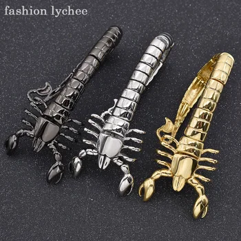 fashion lychee Punk Rock Gothic Scorpion Chain Bracelet Bangle Silver Stainless Titanium Steel Metal Men Jewelry 
fashion lychee Punk Rock Gothic Scorpion Chain Bracelet Bangle Silver Stainless Titanium Steel Metal Men Jewelry