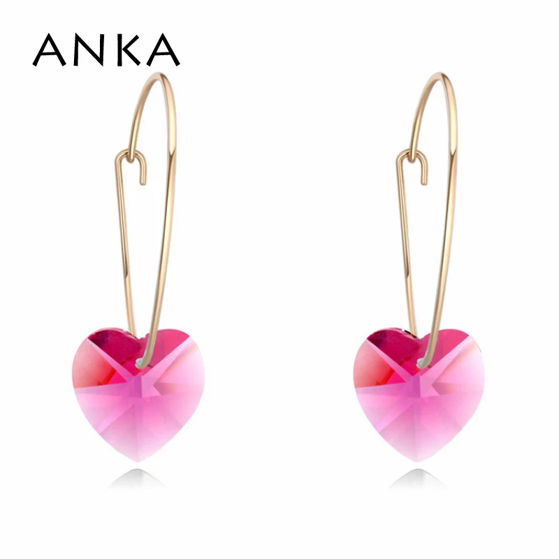 ANKA heart charm crystal hoop earring gold color earrings for women gift for girlfriend Crystals from Austrian 124257
ANKA heart charm crystal hoop earring gold color earrings for women gift for girlfriend Crystals from Austrian 124257