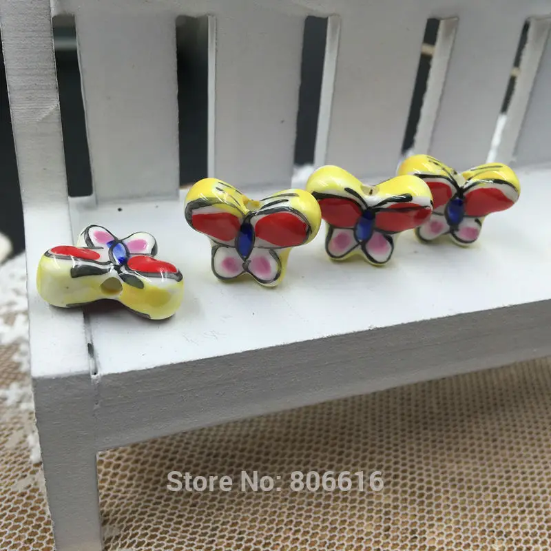 18*14MM "Butterfly " 30Pcs/Pack Handmade China Ceramic Porcelain Loose Jewelry Beads
18*14MM "Butterfly " 30Pcs/Pack Handmade China Ceramic Porcelain Loose Jewelry Beads