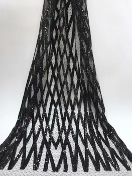 2018 Latest Gold Line African lace Fabric, High Quality Black Sequins Embroidered Tulle Fabric,African French Net Lace Fabric
2018 Latest Gold Line African lace Fabric, High Quality Black Sequins Embroidered Tulle Fabric,African French Net Lace Fabric