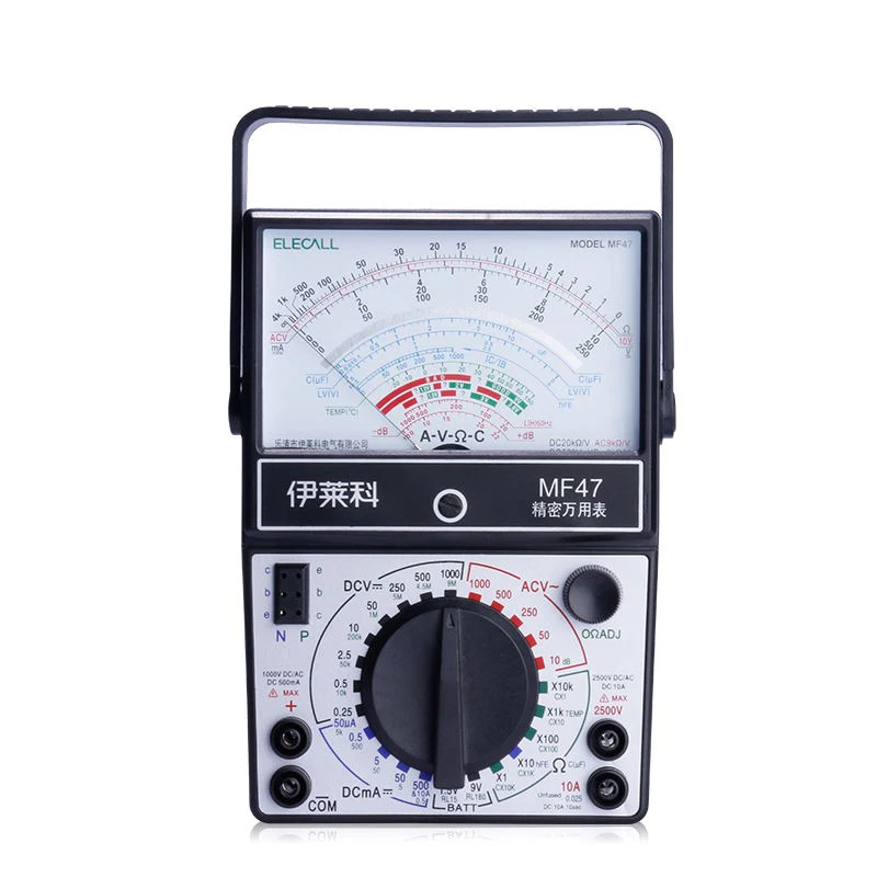 Elecall Pointer 2500V Multimeter Analog Meter with Buzz AC/DC Voltage Ohm Current Inductance hEF Testing Electrical Multi tester
Elecall Pointer 2500V Multimeter Analog Meter with Buzz AC/DC Voltage Ohm Current Inductance hEF Testing Electrical Multi tester