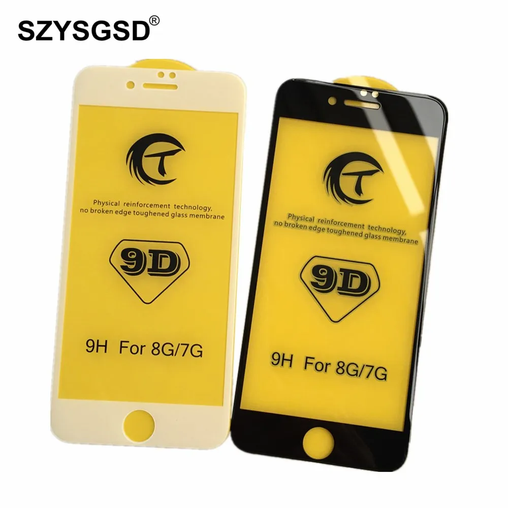 SZYSGD Premium Screen Protector For iPhone 7 8 X XS5D Full Cover Tempered Glass For iPhone XS Max XR 9D Real Tempered Glass Film
SZYSGD Premium Screen Protector For iPhone 7 8 X XS5D Full Cover Tempered Glass For iPhone XS Max XR 9D Real Tempered Glass Film