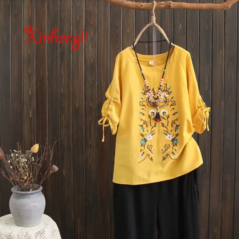 Plus size Embroidery Floral loose women tshirts 2019 summer NEW cotton half sleeve casual ladies O-neck t shirts female tees top
Plus size Embroidery Floral loose women tshirts 2019 summer NEW cotton half sleeve casual ladies O-neck t shirts female tees top