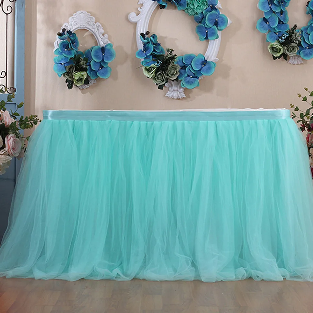 1Pc Tulle Tutu Table Skirt Tulle Tableware For Wedding DecorationTable Skirt Cover Festive Party Decor Table Cloth Home Textile
1Pc Tulle Tutu Table Skirt Tulle Tableware For Wedding DecorationTable Skirt Cover Festive Party Decor Table Cloth Home Textile