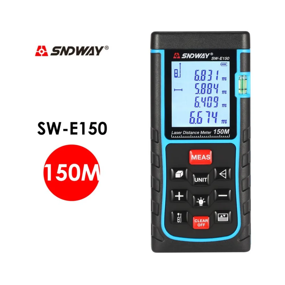 

SNDWAY Handheld Laser Distance Meter Rangefinder Range Finder SW-E50/120/150 50m 120m 150m Tape Trena Ruler Tester