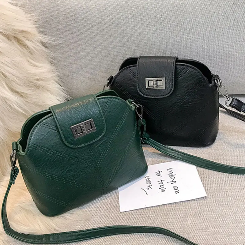 Маленькая сумка для девочки 2018 Женская через плечо женская зеленая мешок