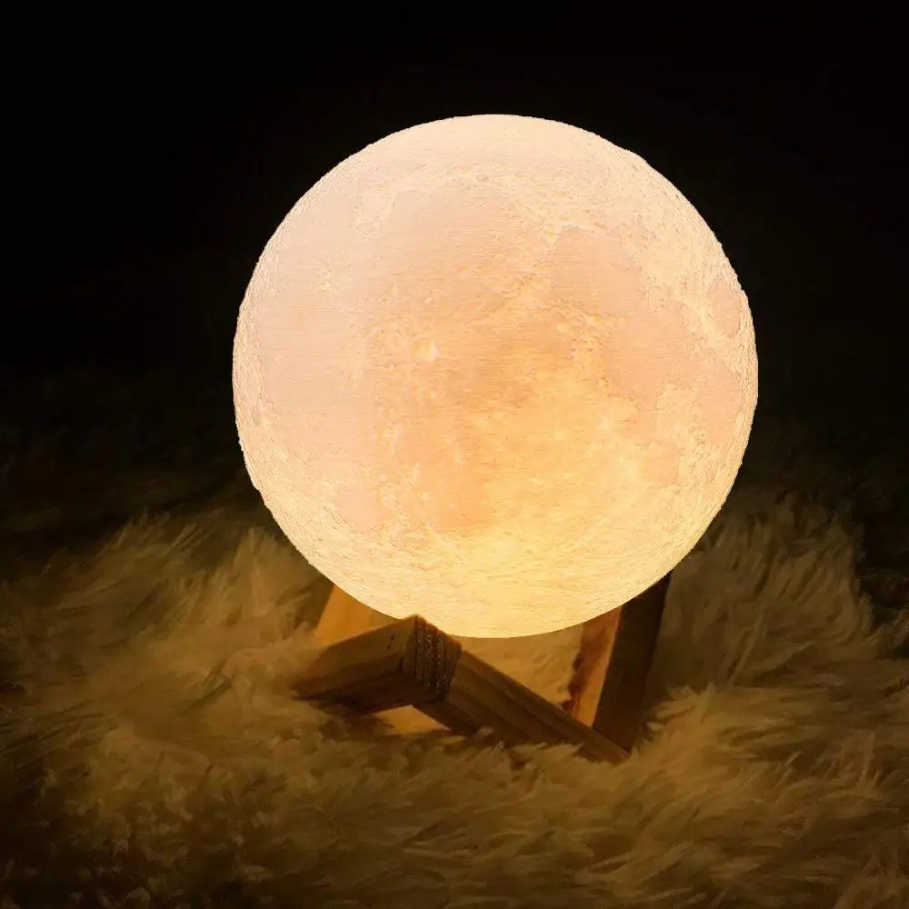 HGhomeart Bedside Lamp Led Night Light 3d Printing Moon Lamp Usb Touch Control Two Color Luminaria Usb 3d Led Light Power Bank
HGhomeart Bedside Lamp Led Night Light 3d Printing Moon Lamp Usb Touch Control Two Color Luminaria Usb 3d Led Light Power Bank