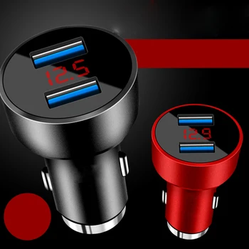 3.1A LED Display Vehicle Charger 5V Car Dual USB Charger Adapter Auto Car Charging for iPhone x LED Display Safety Hammer
3.1A LED Display Vehicle Charger 5V Car Dual USB Charger Adapter Auto Car Charging for iPhone x LED Display Safety Hammer