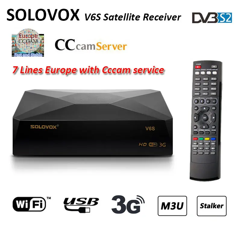 satellite finder SOLOVOX V6S dvb-s2 CCCAM for Portugal Spain Poland Germany Brazil support Stalker FULL HD USB WIFI receiver
satellite finder SOLOVOX V6S dvb-s2 CCCAM for Portugal Spain Poland Germany Brazil support Stalker FULL HD USB WIFI receiver