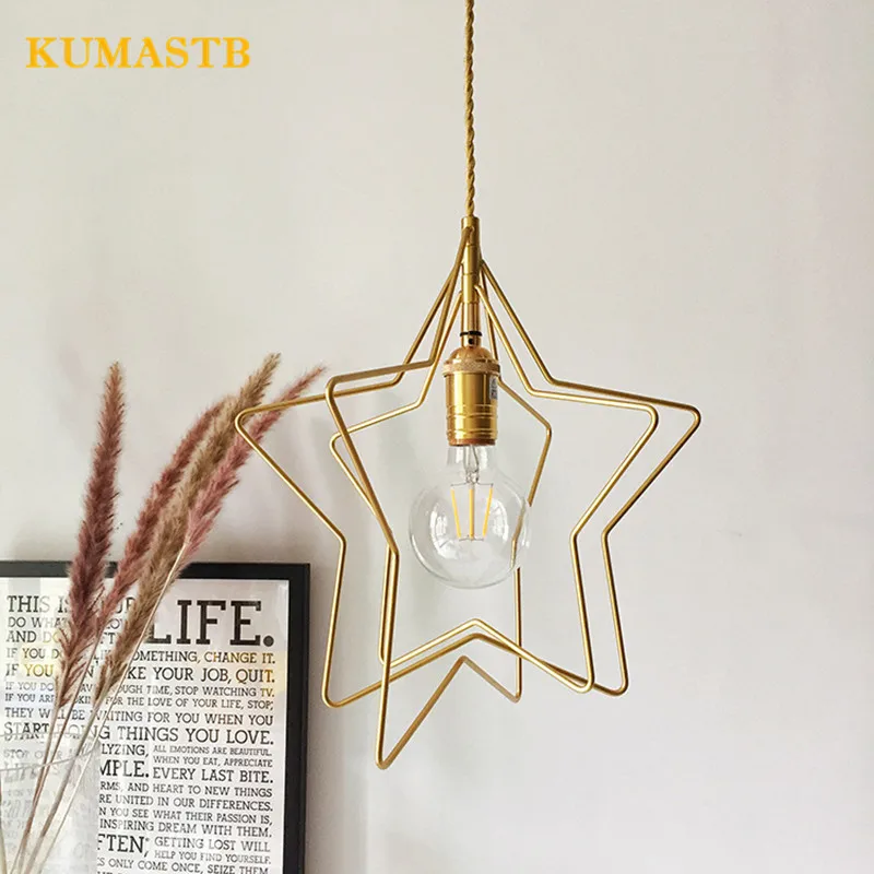 Creative Stars Pendant Lamp Modern Dinning Room Bedroom Bar Pendant Light Fixture Aisle Porch Metal Hanging Lamp LED E27 Socket
Creative Stars Pendant Lamp Modern Dinning Room Bedroom Bar Pendant Light Fixture Aisle Porch Metal Hanging Lamp LED E27 Socket