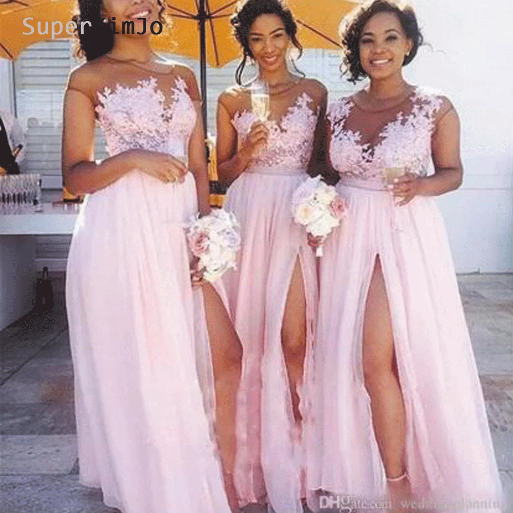 SuperKimJo Vestido Madrinha Blush Pink Lace Applique Bridesmaid Dresses Long 2019 Chiffon Sexy Wedding Guest Dresses
SuperKimJo Vestido Madrinha Blush Pink Lace Applique Bridesmaid Dresses Long 2019 Chiffon Sexy Wedding Guest Dresses