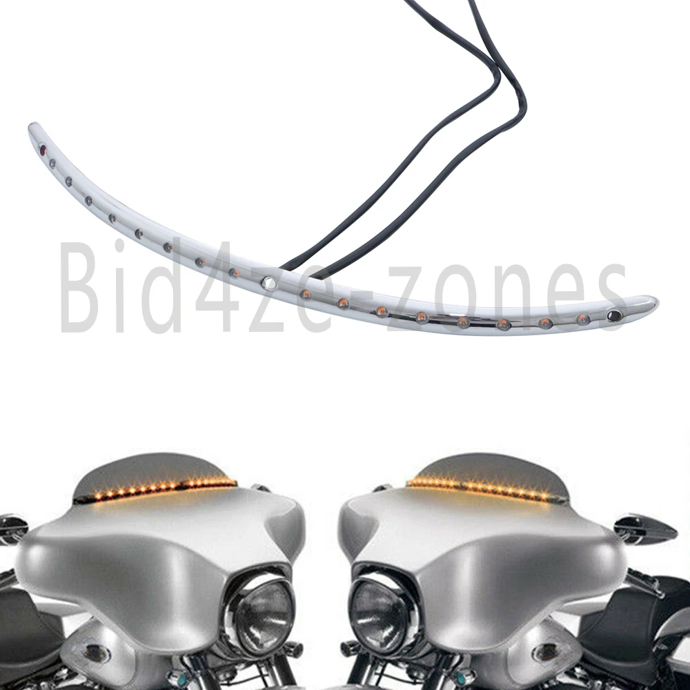 For Harley 2014 - 2018 Touring Electra Street Tri Glide Ultra Limited Windshield Trim Turn Signal LED Light Chrome Motorcycle
For Harley 2014 - 2018 Touring Electra Street Tri Glide Ultra Limited Windshield Trim Turn Signal LED Light Chrome Motorcycle