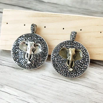 5 pcs Round Trendy luckly & elephant Pendant pave Rhinestone crystal , Jewelry DIY necklace making PD989
5 pcs Round Trendy luckly & elephant Pendant pave Rhinestone crystal , Jewelry DIY necklace making PD989