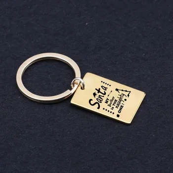 Engraved Santa my brotheris the naughty one keychain new Year's gift key holder Celebrating Christmas presents keyring family
Engraved Santa my brotheris the naughty one keychain new Year's gift key holder Celebrating Christmas presents keyring family