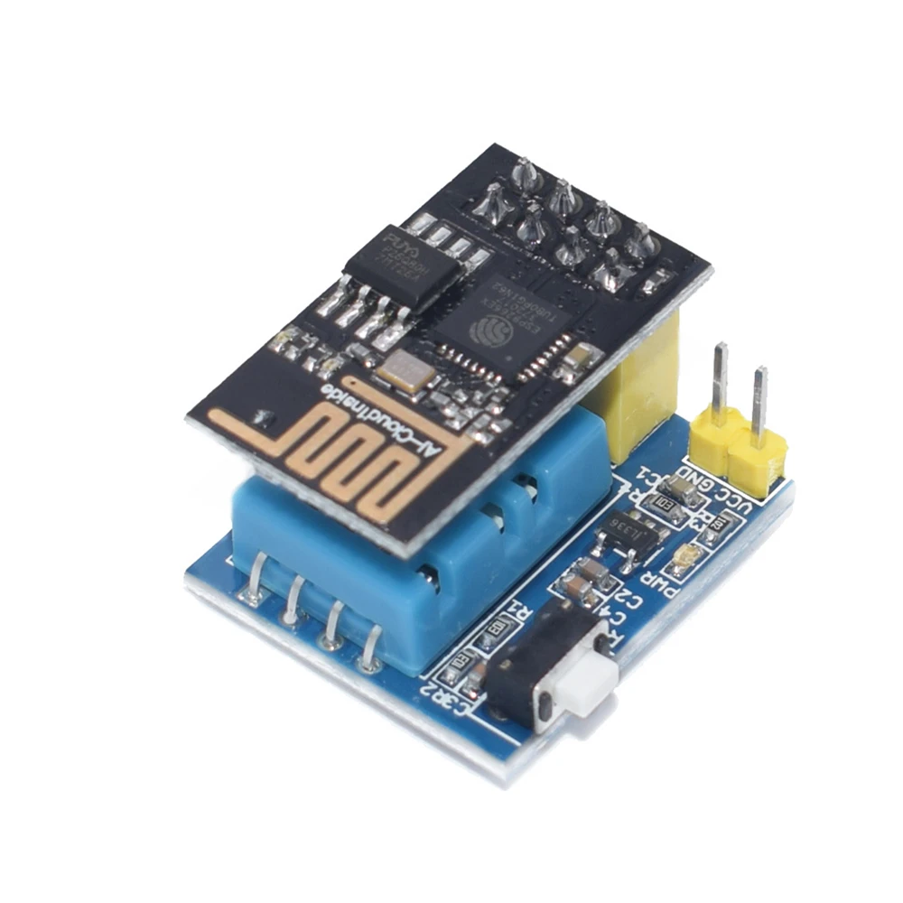 1pcs ESP8266 ESP-01 ESP-01S DHT11 Temperature Humidity Sensor Module esp8266 Wifi NodeMCU Smart Home IOT
1pcs ESP8266 ESP-01 ESP-01S DHT11 Temperature Humidity Sensor Module esp8266 Wifi NodeMCU Smart Home IOT
