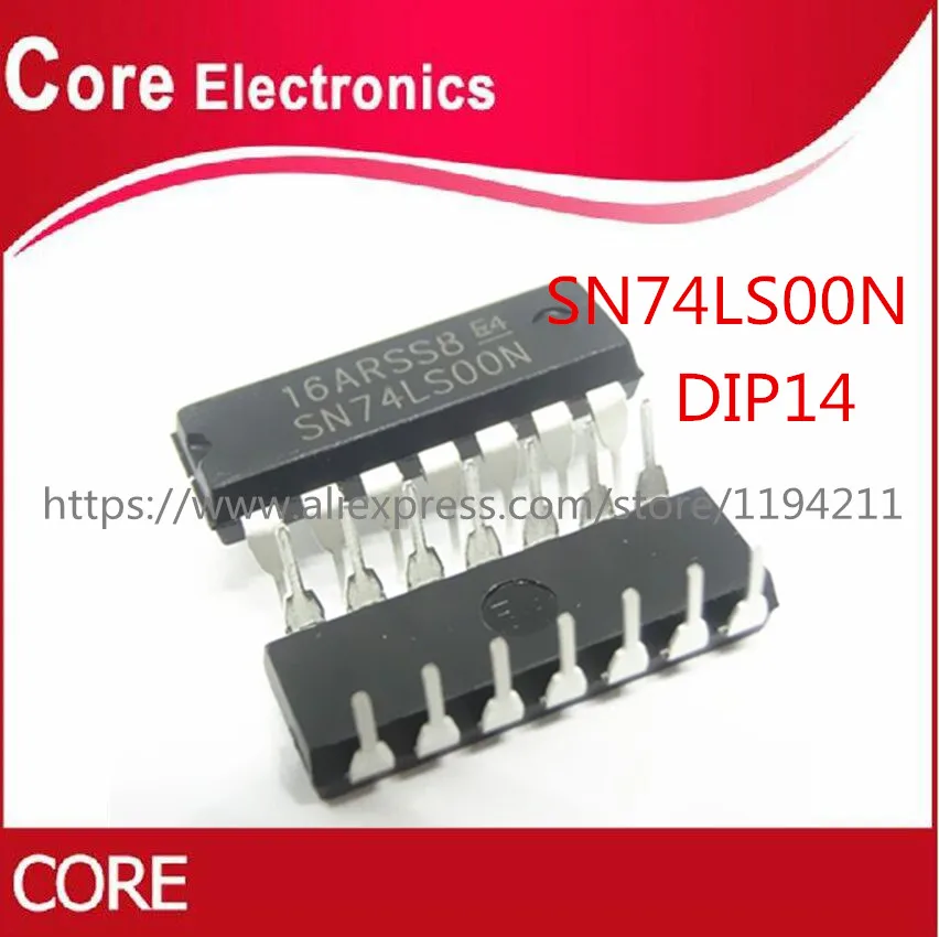 100 шт. HD74LS00P DIP14 HD74LS00 DIP SN74LS00N Новый | Электронные компоненты и принадлежности