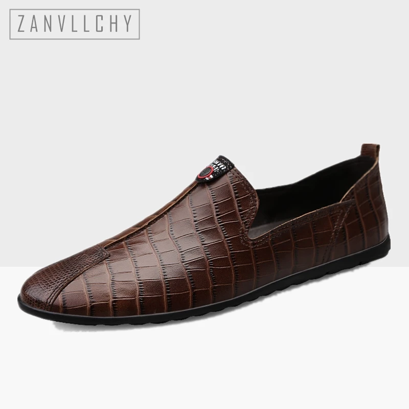 100% Genuine Leather Men Casual Shoes Crocodile Luxury Brand Loafers Handmade Driving Shoes Breathable Mocasines Hombre
100% Genuine Leather Men Casual Shoes Crocodile Luxury Brand Loafers Handmade Driving Shoes Breathable Mocasines Hombre